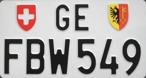 Plaque Genève FBW 549