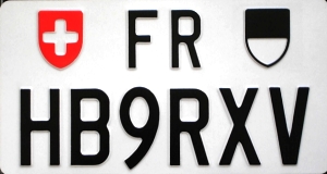 Plaque  Fribourg HB9RXV